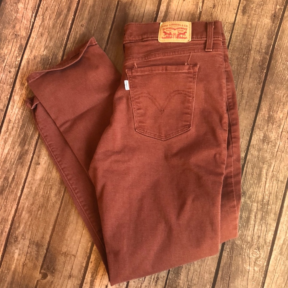Levi's Classic Straight Rust 5 Pocket Jeans Sz 10